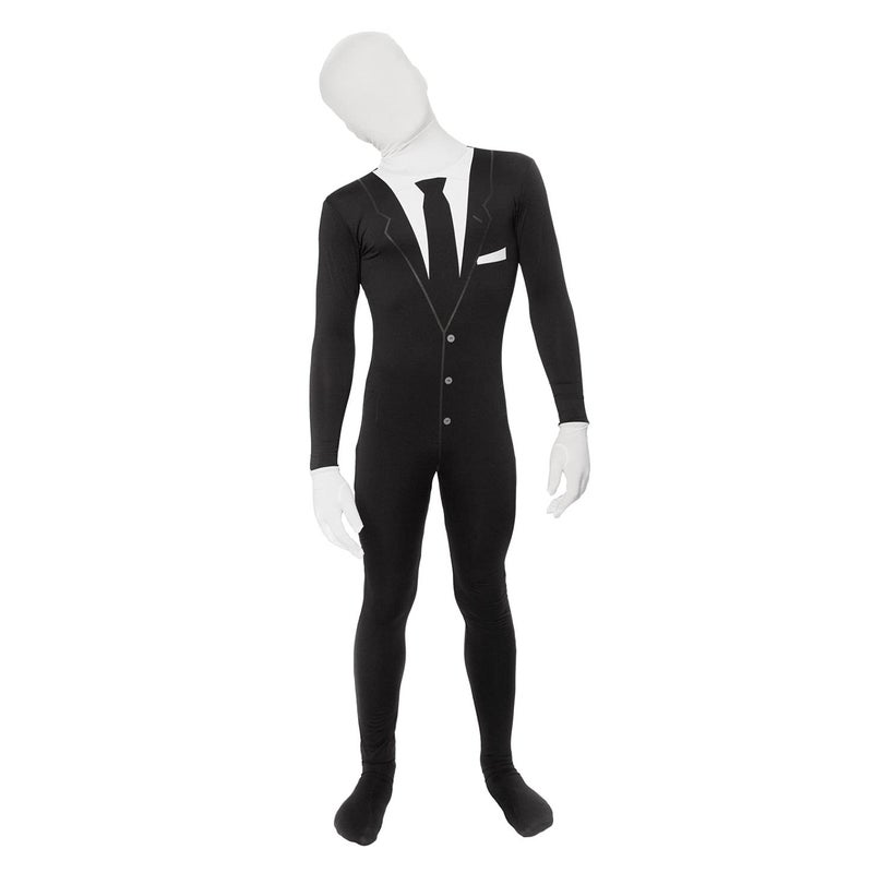 مورفسوتس زي Morphsuits Slender Man Kids Morphsuit - مقاس كبير 4'6-5' (137سم-152سم) (KPSML) - Image 1